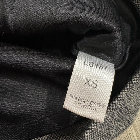 THML Gray Wool Blend Pencil Mini Skirt Lined Sz XS Classic Preppy Academia - Picture 5 of 6